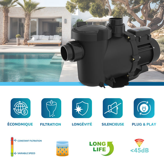Pompe de filtration à vitesse variable Onduline PF-OL15 Poolex