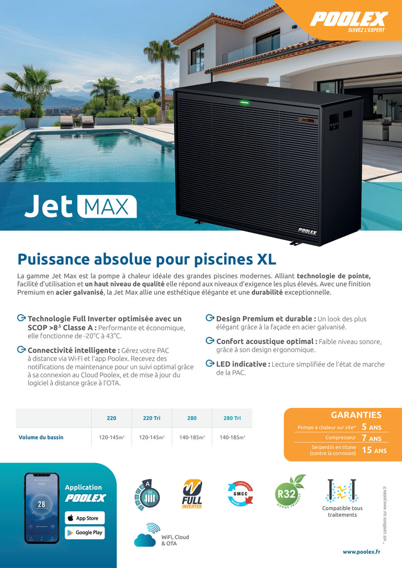 Jet Max — fiche technique