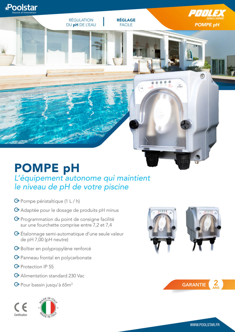 Pompe PH — fiche technique